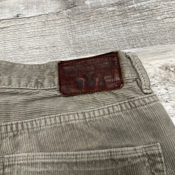 Polo Ralph Lauren Gray Mens 36x32 Classic‎ Straight Leg Preppy Corduroy Pants - Picture 5 of 13